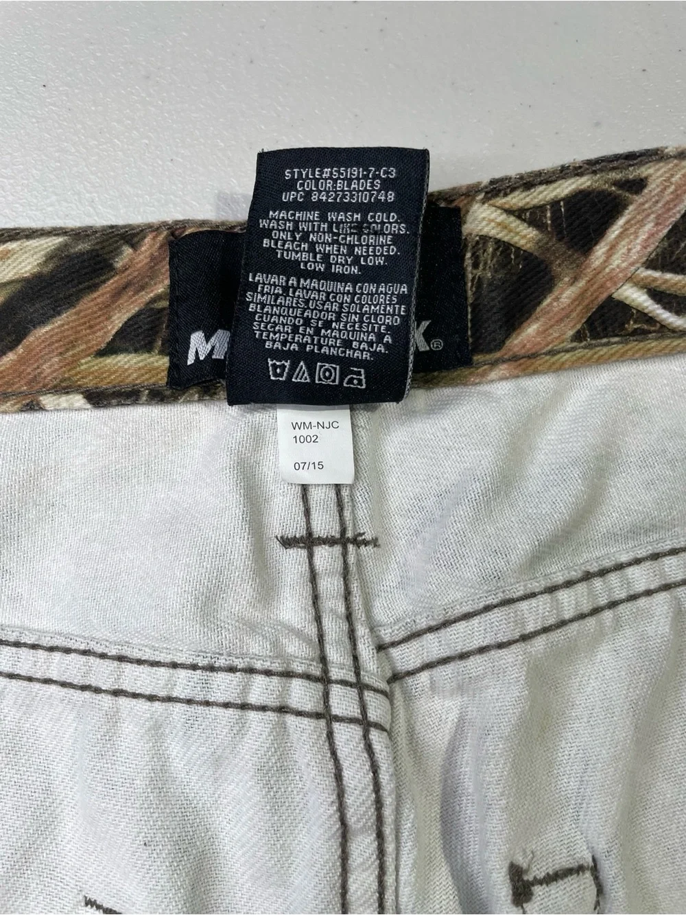 Men’s 38/32 Mossy Oak Shadow Grass Blades Camouflage Hunting Pants EUC